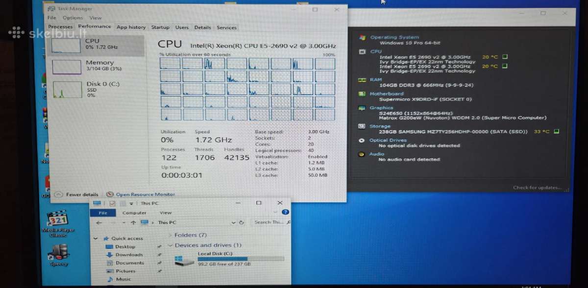 Supermicro+2xe5-2690 v2+128gb RAM ddr3 - nuotraukos Nr. 6
