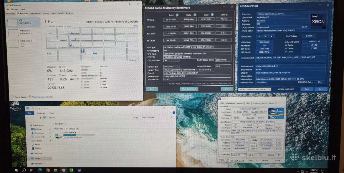 Supermicro+2xe5-2690 v2+128gb RAM ddr3 - nuotraukos Nr. 10
