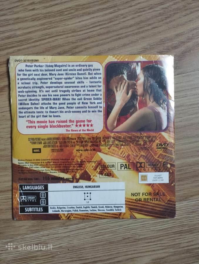 Spiderman Dvd - nuotraukos Nr. 2