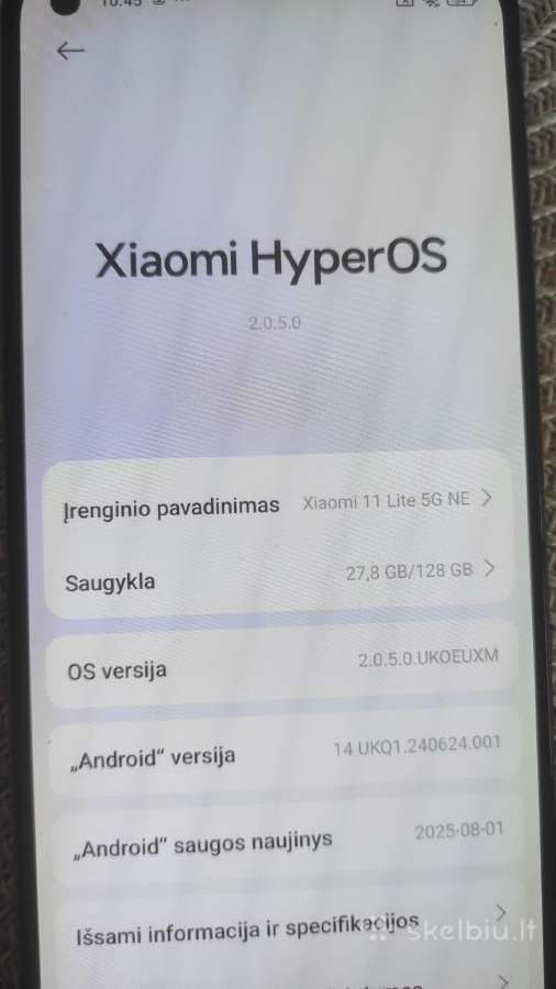 Telefonas Xiaomi 11lite 5G - nuotraukos Nr. 2