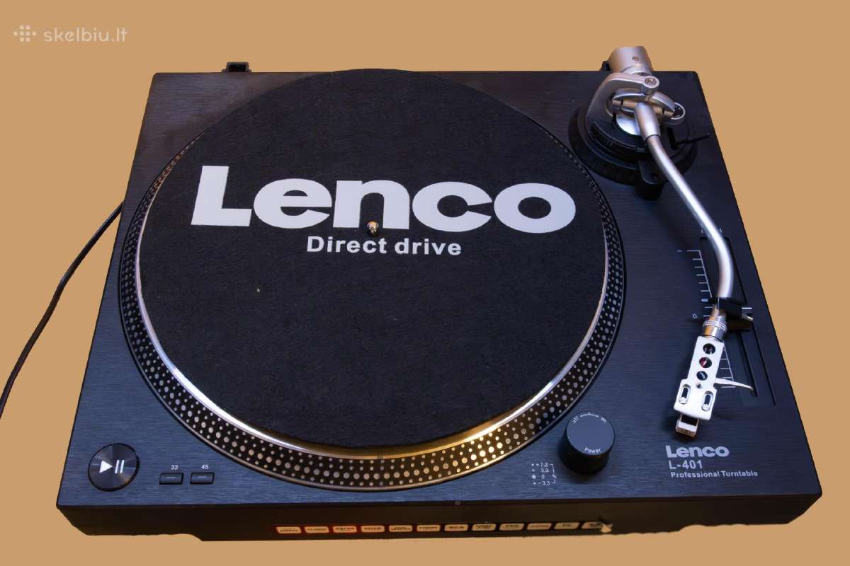 Lenco L-401 Direct Drive Profesionalus Patefonas