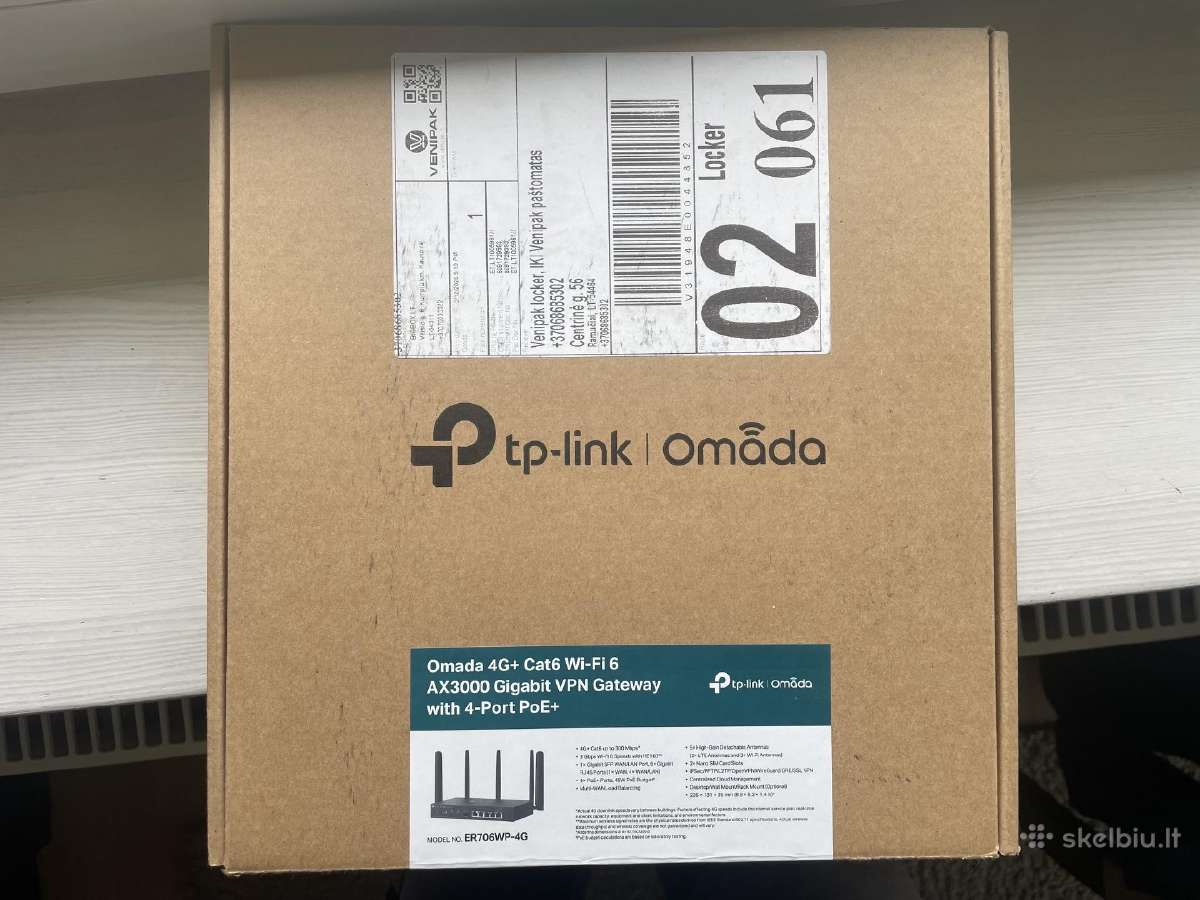 Omada 4G+ Wifi6 Ax 3000 Gigabit modemas routeris