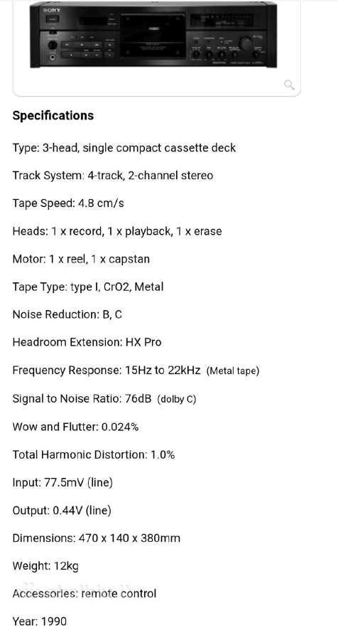 Parduodu kasetinę deką sony Tc-k970es - nuotraukos Nr. 7