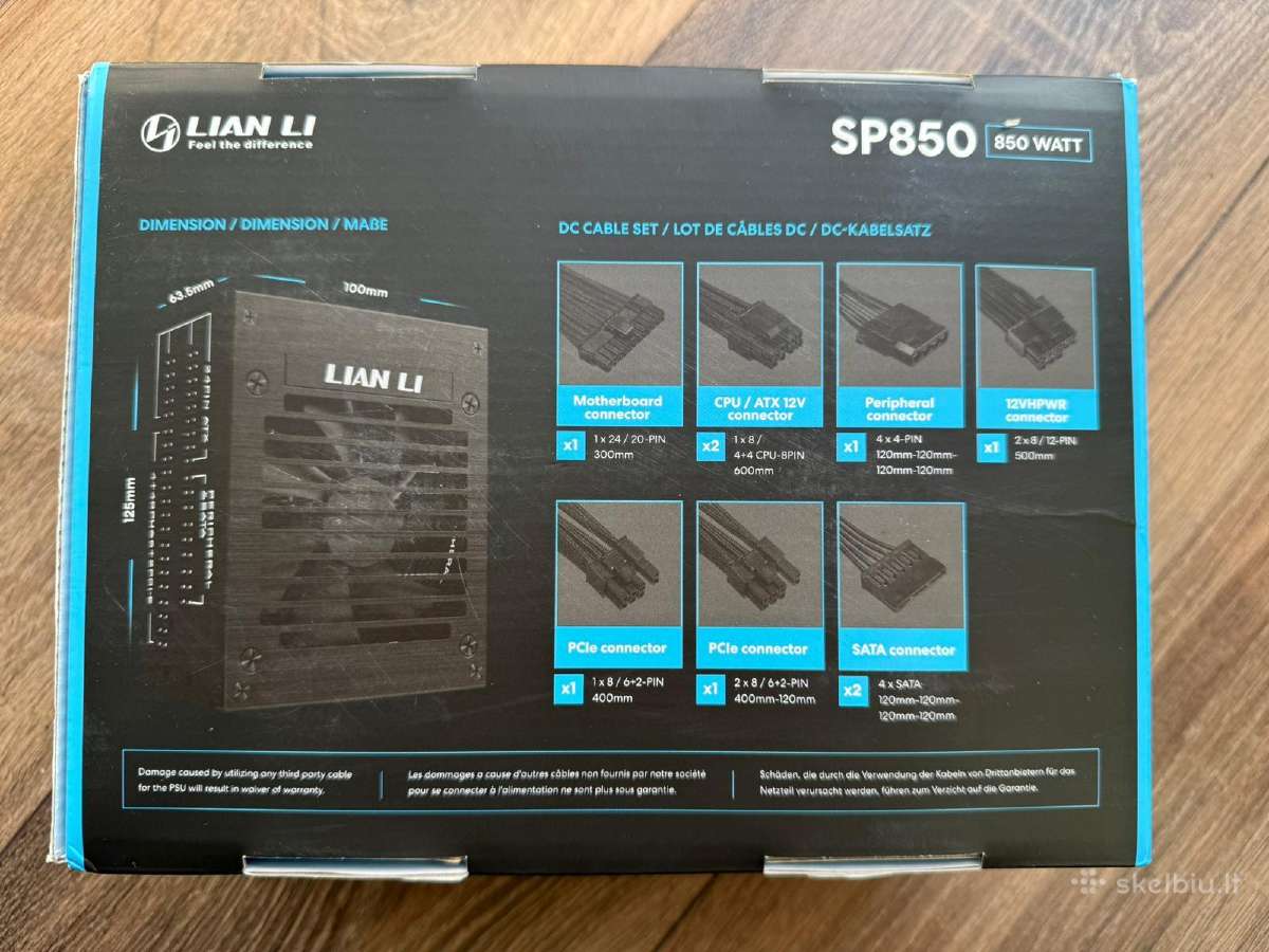Lian Li O11 Dynamic Mini + Sp850 + Vertical Gpu Mo - nuotraukos Nr. 9