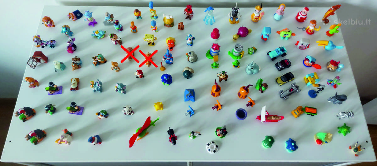 Senos "Kinder surprise" ir kitos figūrėlės