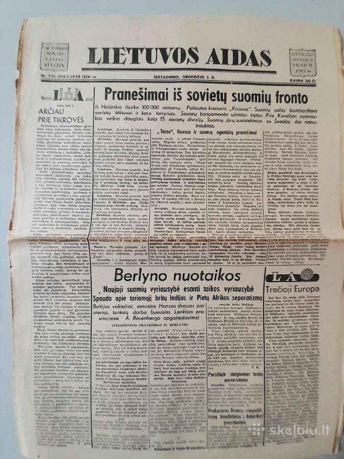 Laikraštis "Lietuvos Aidas" 1929-1930m. - nuotraukos Nr. 5