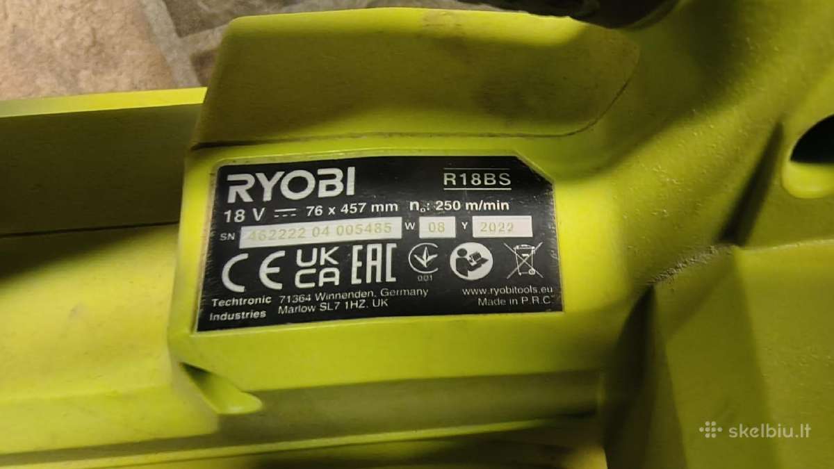 Ryobi šlifarkė ir pjūklas - nuotraukos Nr. 4