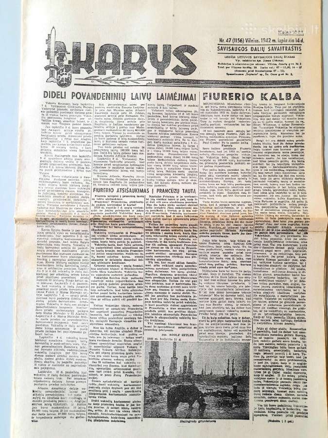 Laikraštis "Karys" "Ateitis" 1942-1943m. - nuotraukos Nr. 6