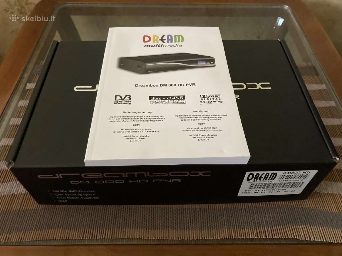 Dreambox 800 HD (originalas) + D-link WiFi - nuotraukos Nr. 5