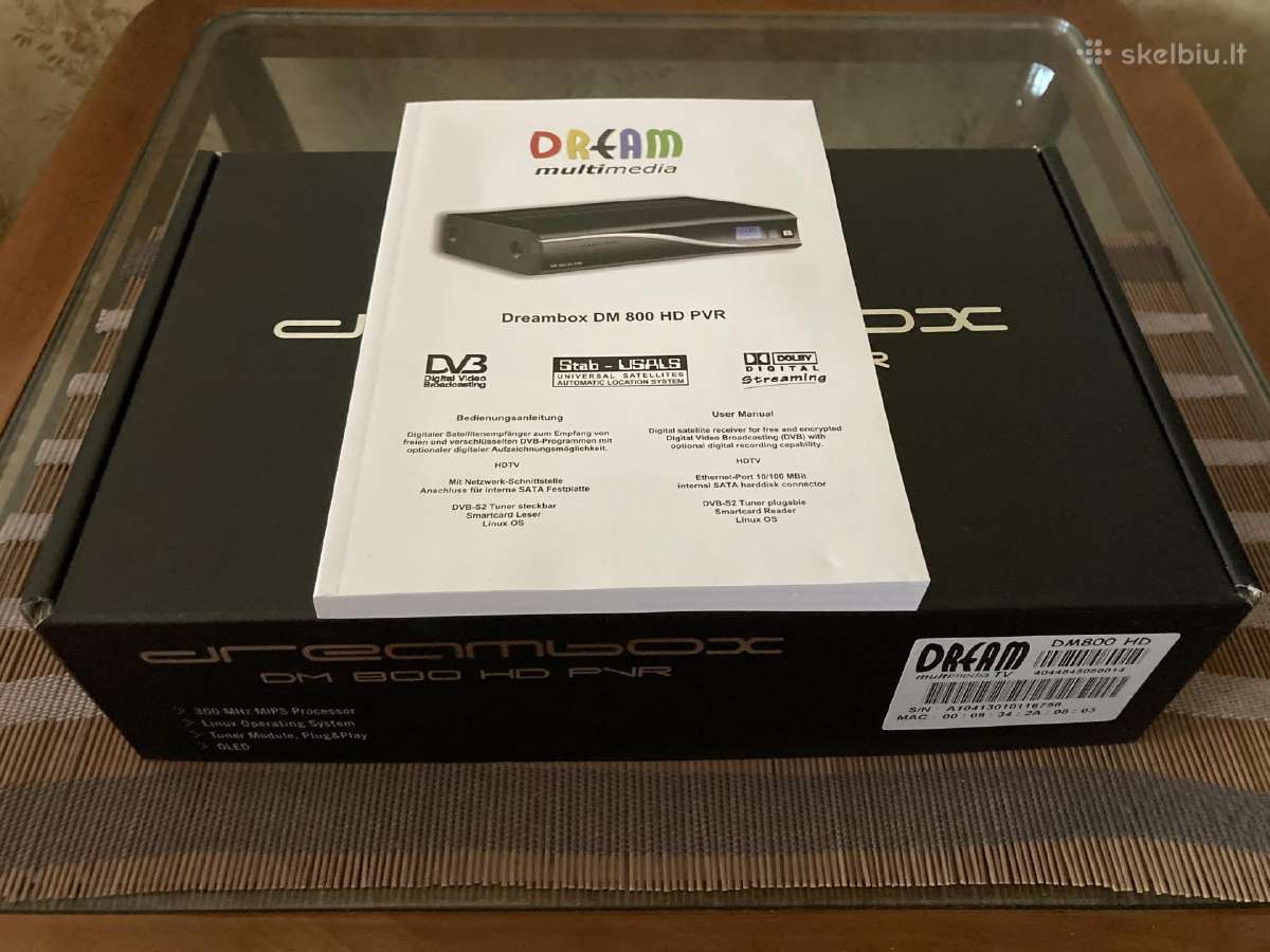 Dreambox 800 HD (originalas) + D-link WiFi - nuotraukos Nr. 8