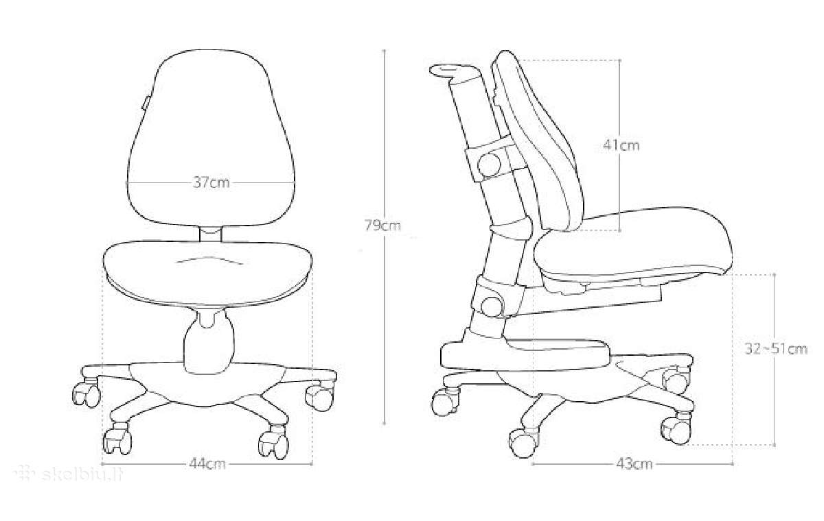 Ergonomiška auginimo kėdė vaikams - nuotraukos Nr. 6