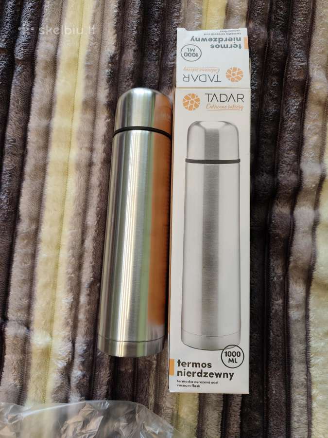 1 ltr. nerūdijančio plieno 304 termosas