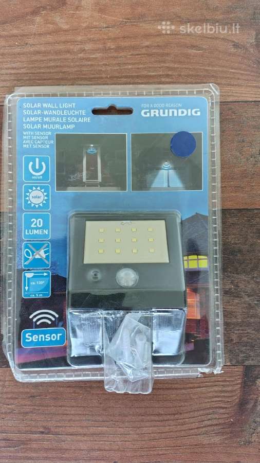 Grundig saule įkraunamas šviestuvas