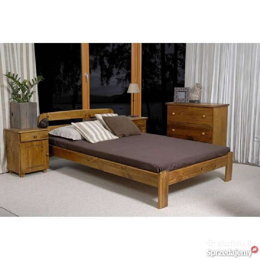 Tvirta dvigulė medinė lova 160x200 tik 150€ - nuotraukos Nr. 5