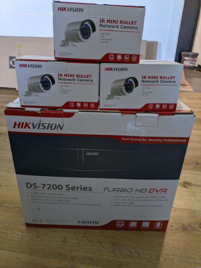 Hikvision DS-7200 ir 3 kameros - nuotraukos Nr. 7