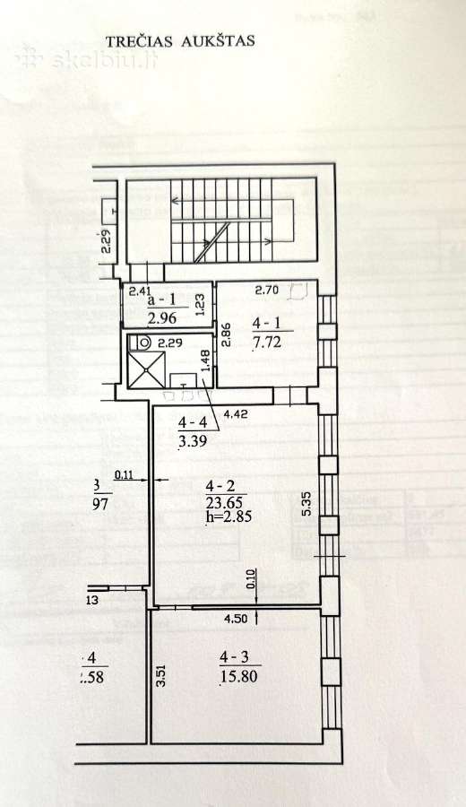 Erdvus 2 kamb. butas Telšių m. centre - nuotraukos Nr. 11