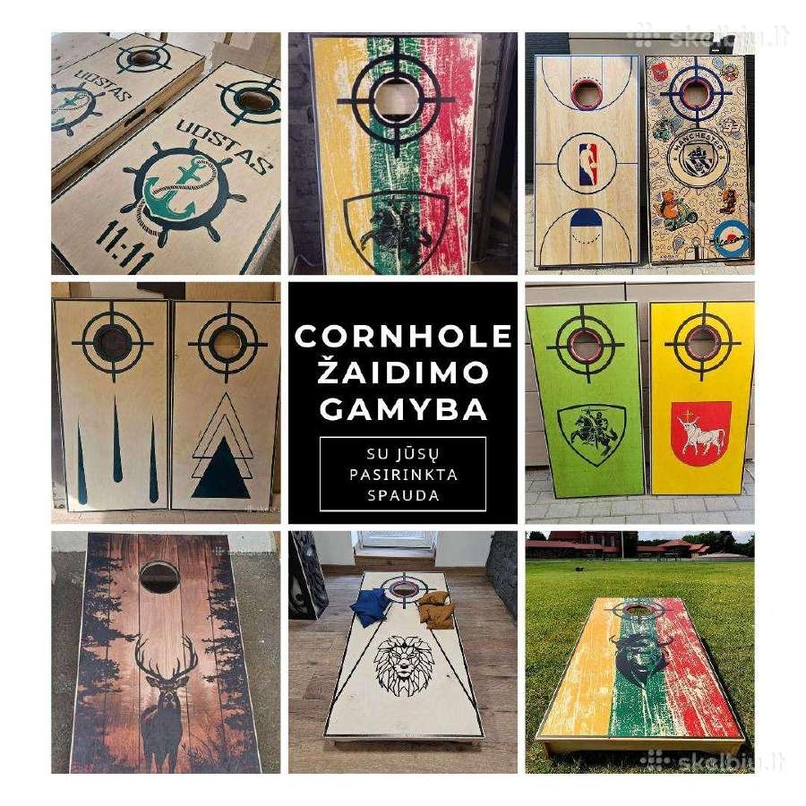 Cornhole Žaidimas su Jūsų pasirinkta spauda