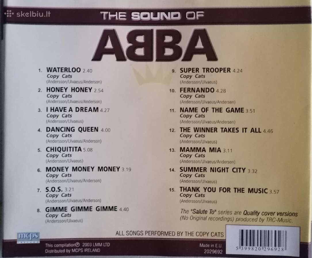 CD Celi Dion, Abba, Queen, Smokie, John Farnham - nuotraukos Nr. 18