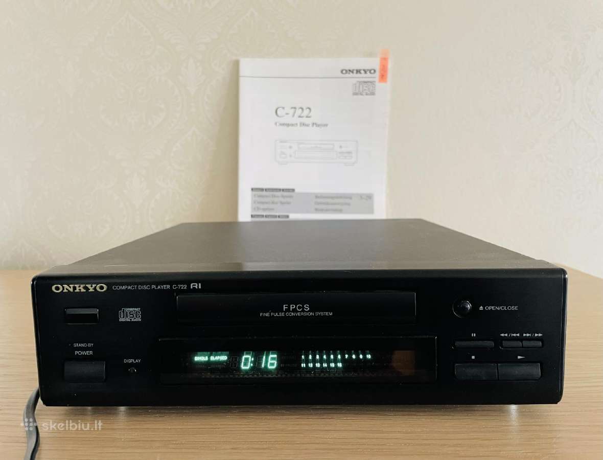 Onkyo C-722 R1 CD grotuvas + originalus manualas