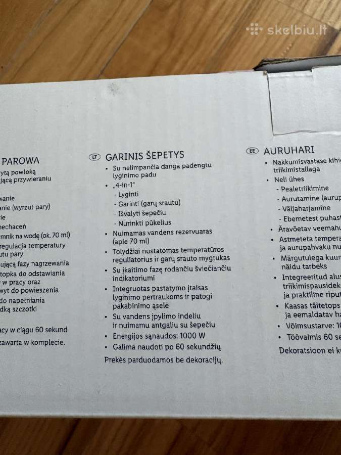 Naujas lygintuvas - garų šepetys Silvercrest - nuotraukos Nr. 3