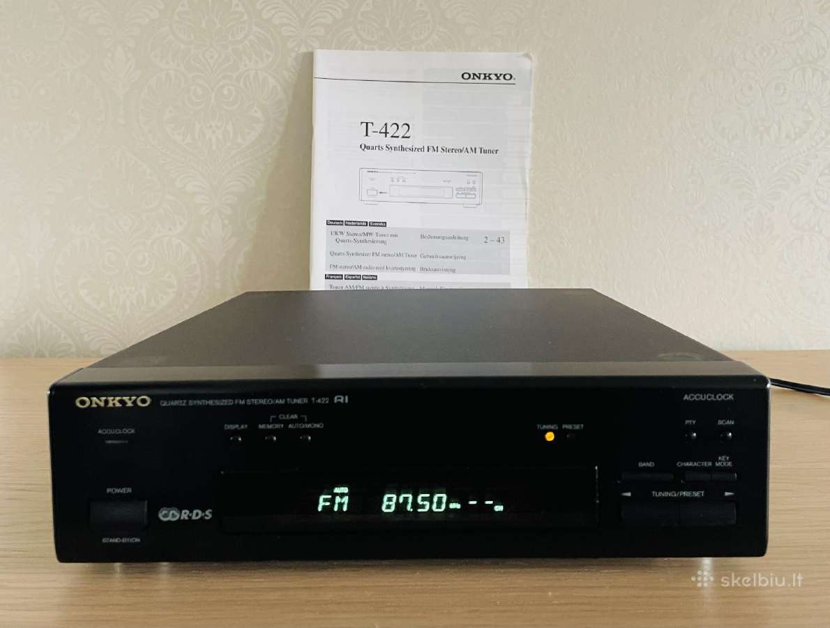 Onkyo T-422 R1 Fm/am tiuneris+originalus manualas