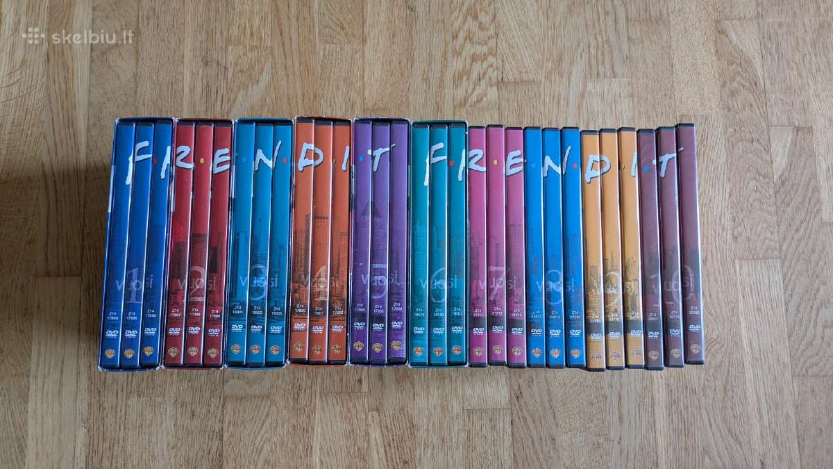 Serialas "Friends" (Dvd 10 sezonų) su Dvd grotuvu