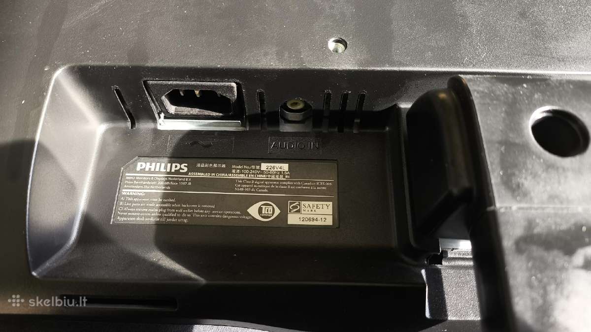 Phillips 226v4l monitorius - nuotraukos Nr. 4