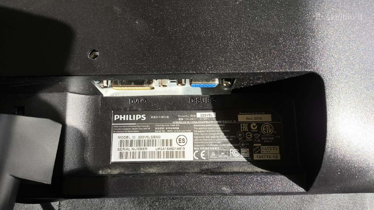 Philips 223v5l monitorius - nuotraukos Nr. 3
