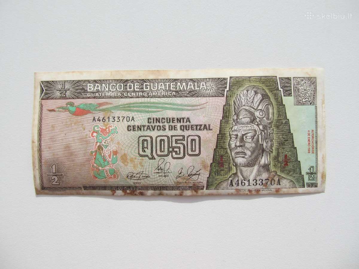 50 centavu , Gvatemala , 1989