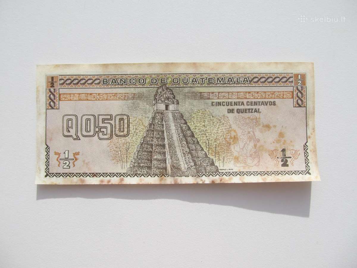 50 centavu , Gvatemala , 1989 - nuotraukos Nr. 2