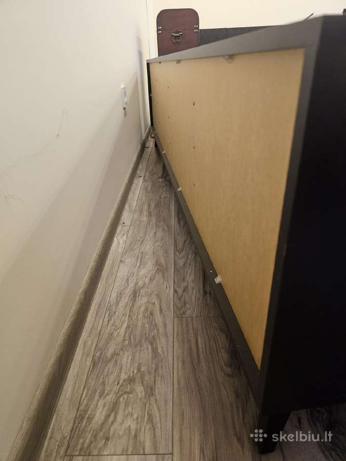 Juoda TV spintelė 200 cm x 42 cm x 52 cm - nuotraukos Nr. 3