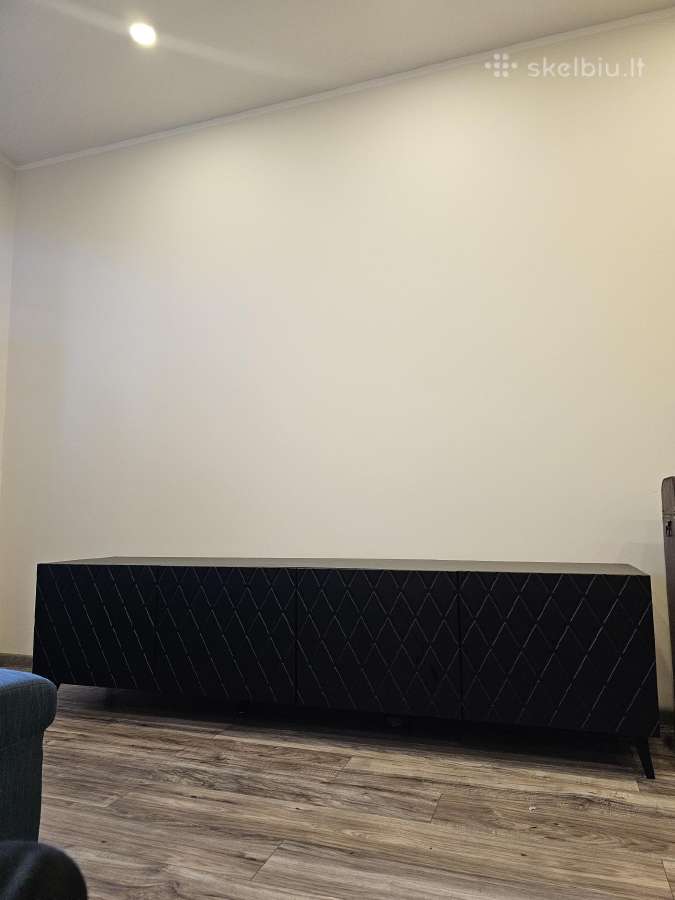 Juoda TV spintelė 200 cm x 42 cm x 52 cm - nuotraukos Nr. 4