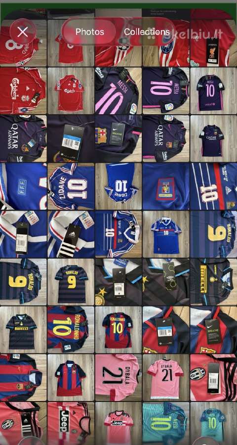 Parduodamos futbolo maikes