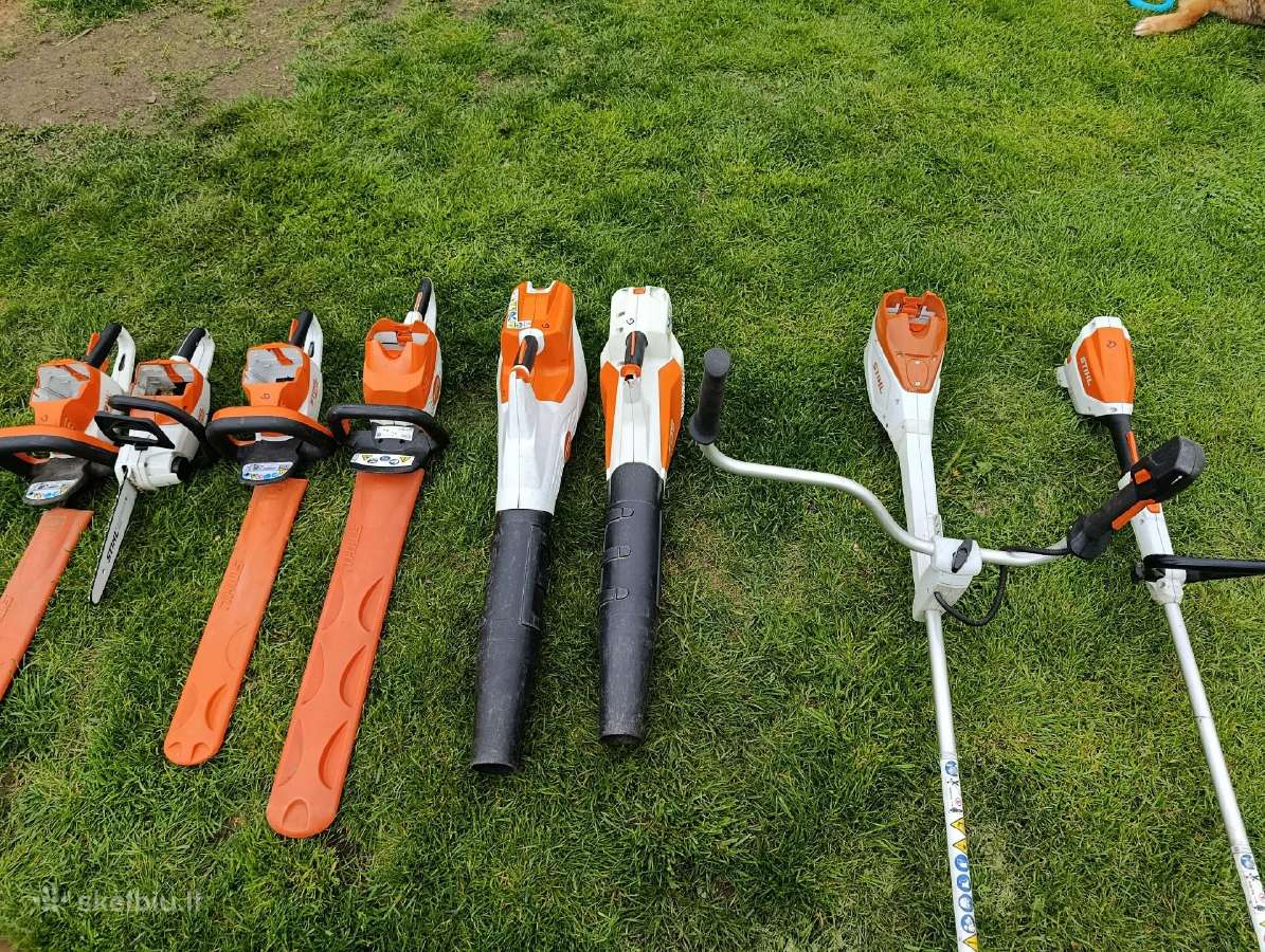 Stihl akumuliatoriniai yrankiai