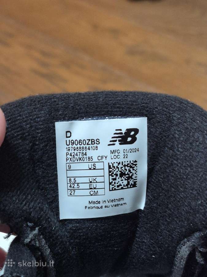 Parduodu naujus New Balance Black/white - nuotraukos Nr. 6