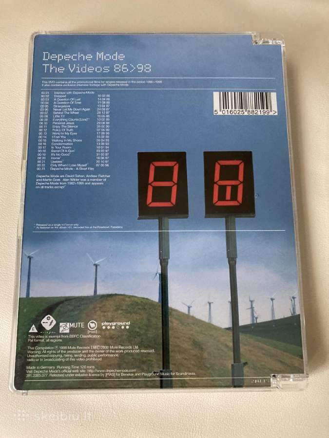 Depeche Mode įvairūs Dvd ir Blu ray (Nm būklė) - nuotraukos Nr. 29