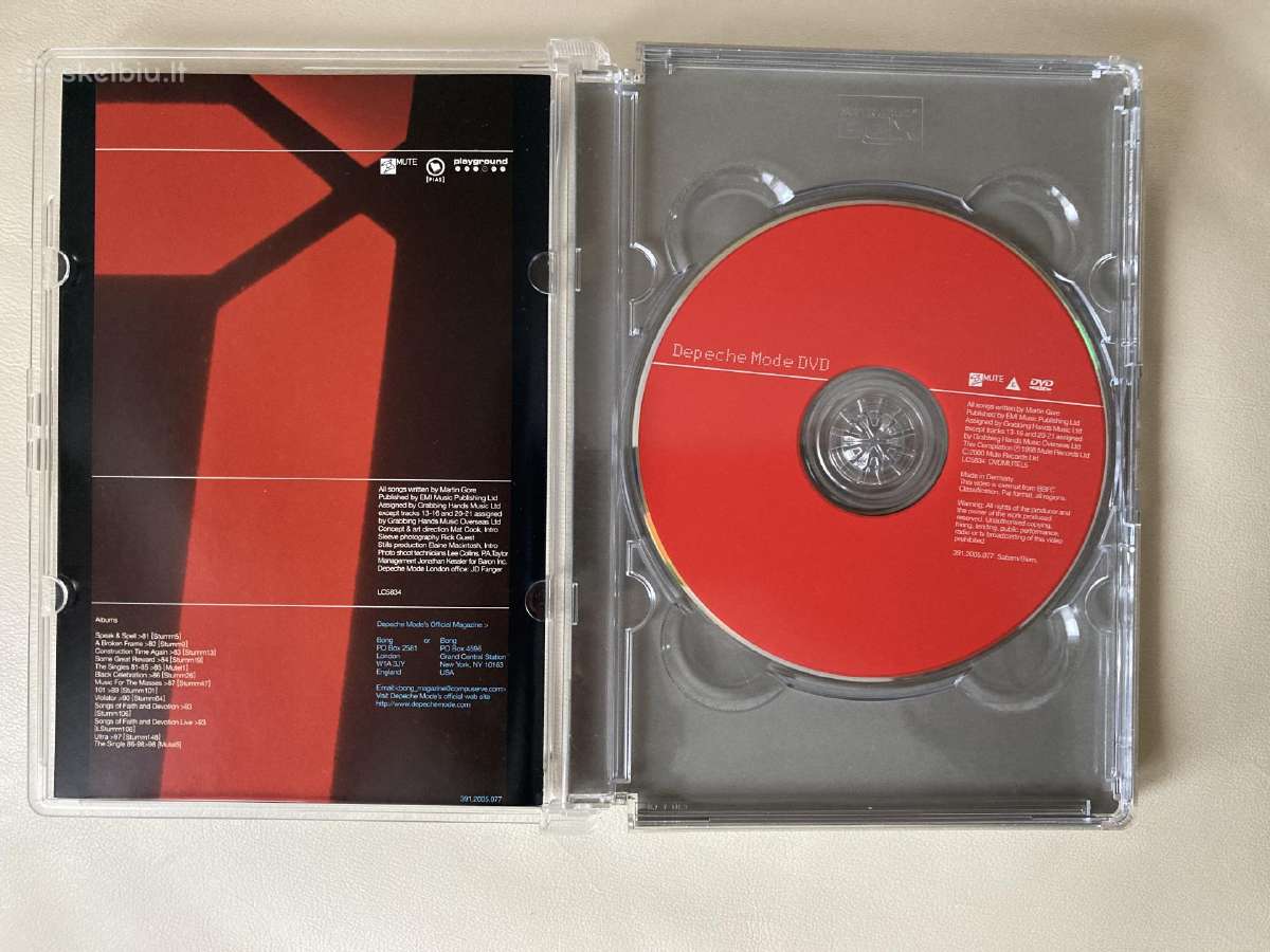 Depeche Mode įvairūs Dvd ir Blu ray (Nm būklė) - nuotraukos Nr. 30