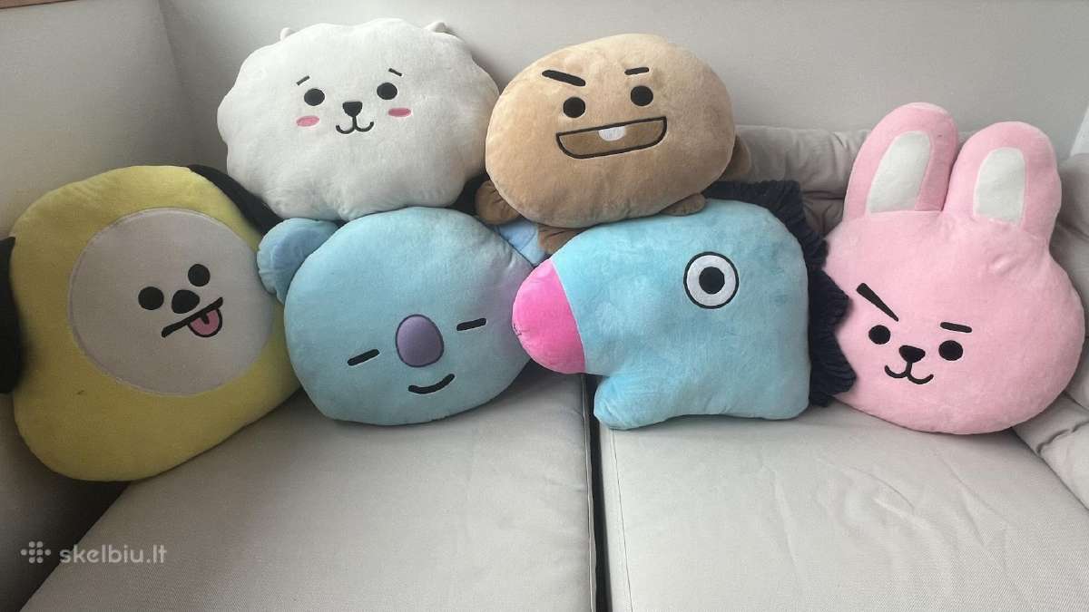 Originalus Bt21 pagalvėlių komplektas
