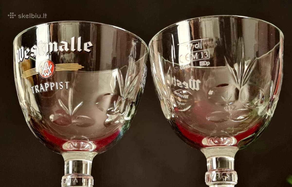Dvi taurės Westmalle Teappist
