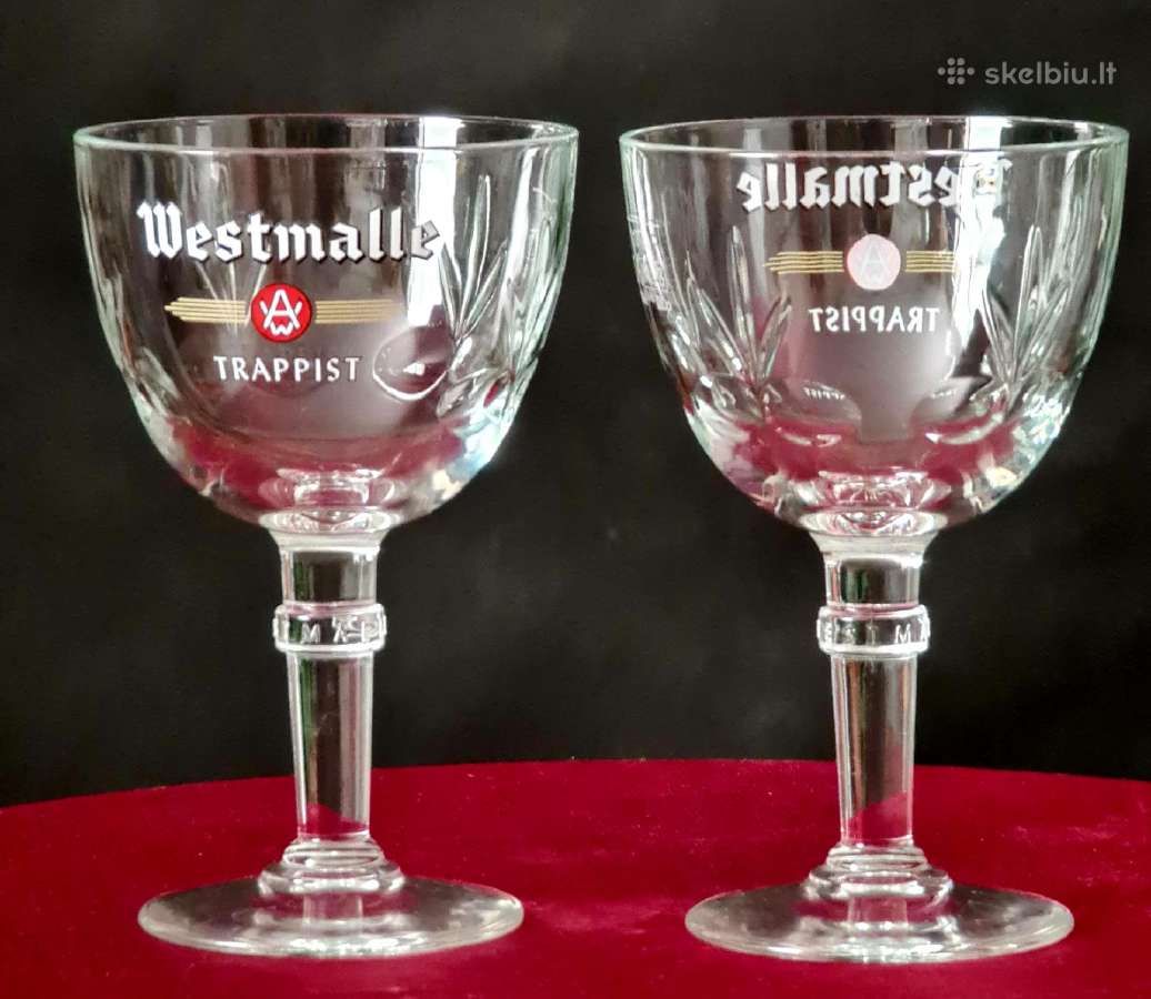 Dvi taurės Westmalle Trappist - nuotraukos Nr. 4
