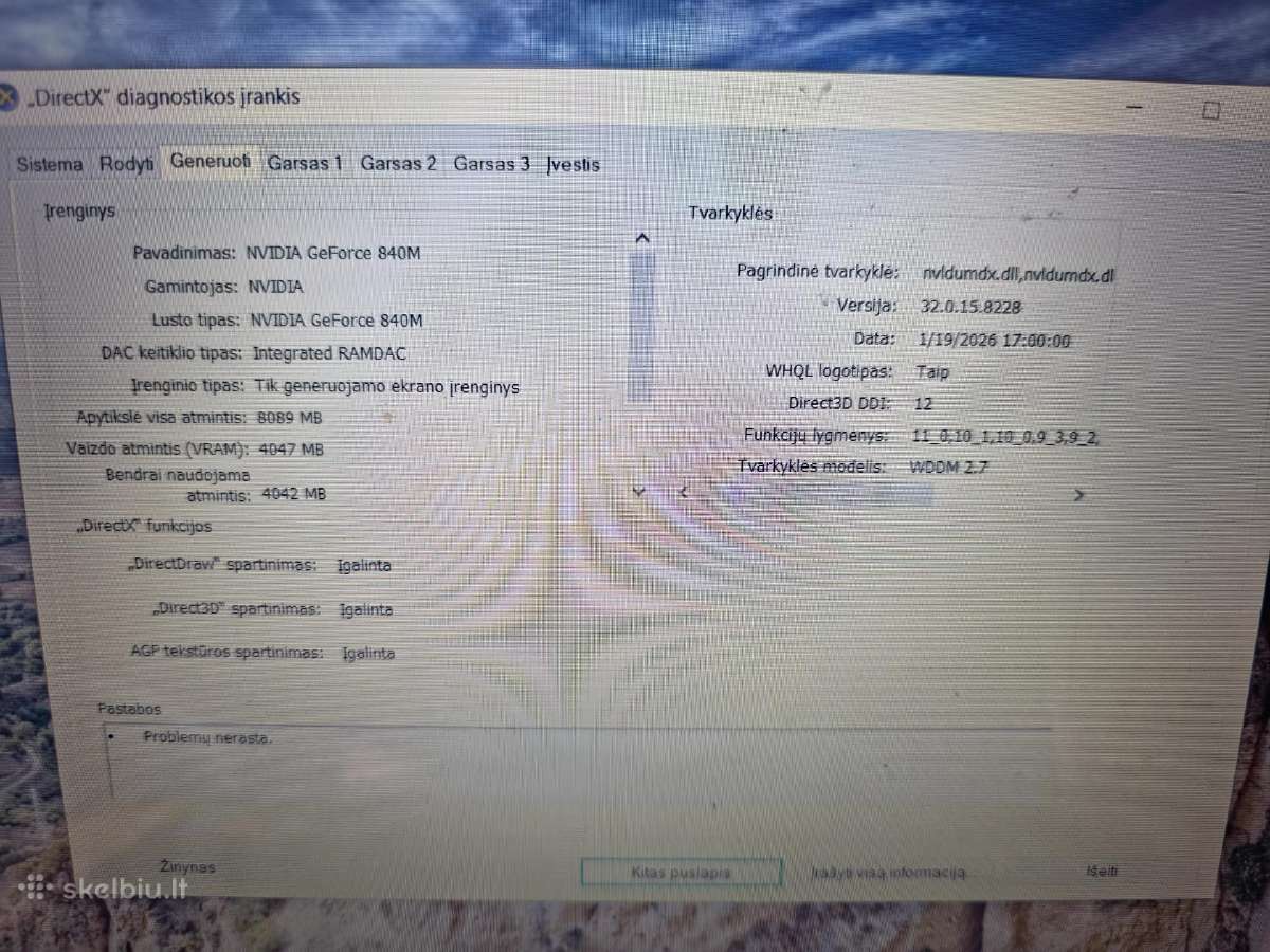 Parduodu Lenovo Z50 laptopą Samsung 850 EVO 250gb - nuotraukos Nr. 6