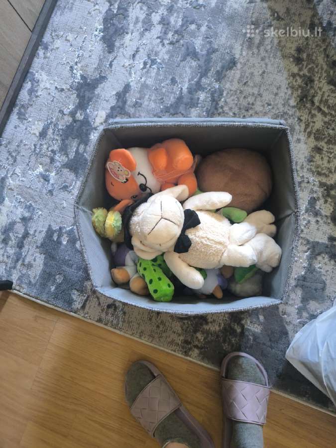 Dėžė minkštų žaislų