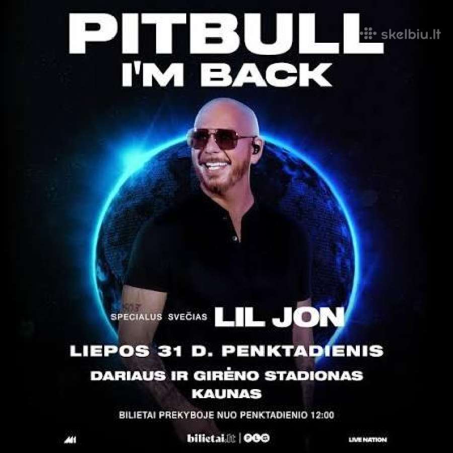 Pitbull bilietas