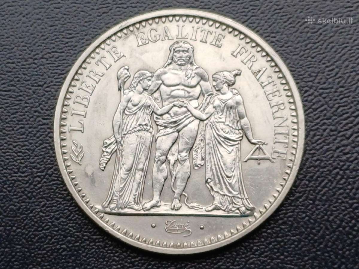 10 frankų 1970m. Prancūzija sidabras 900