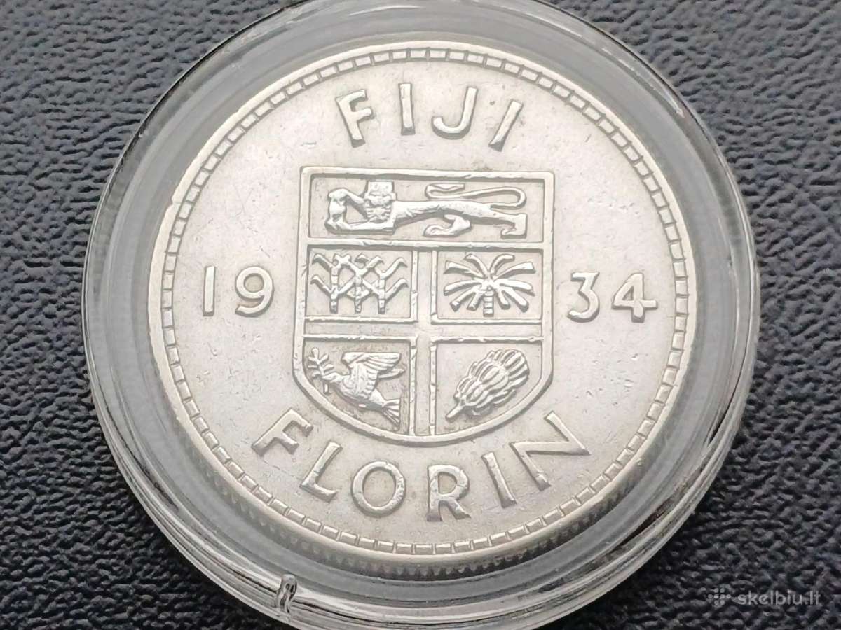 1 florinas 1934m. Fidžis sidabras