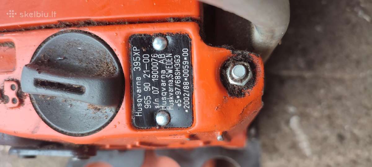Pjūklas Husqvarna originalas 395xp 5kw 550€