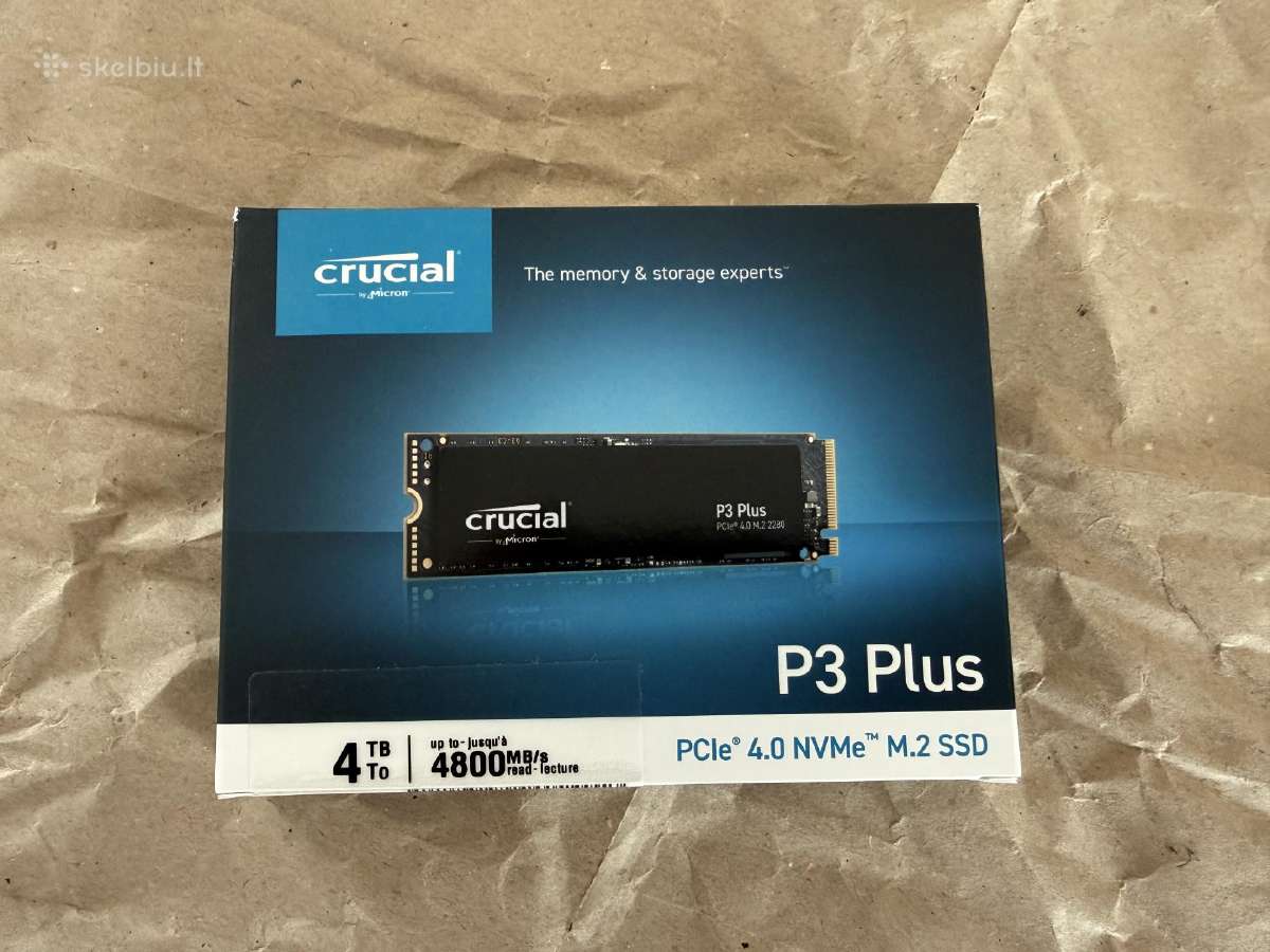 Crucial P3 Plus 4tb M.2 2280 Gen4 Nvme SSD