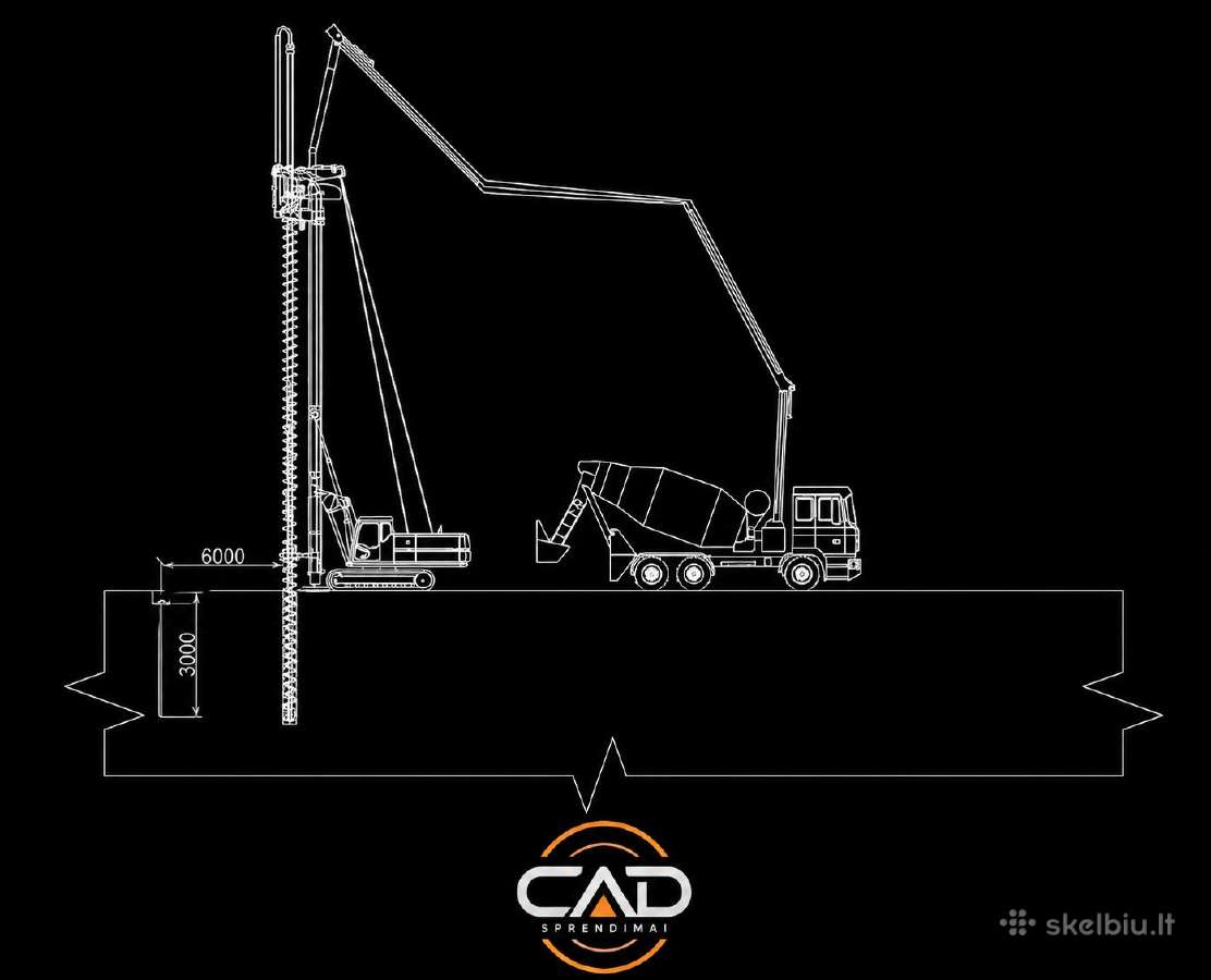 Autocad brėžinių braižymas / perbraižymas - nuotraukos Nr. 2