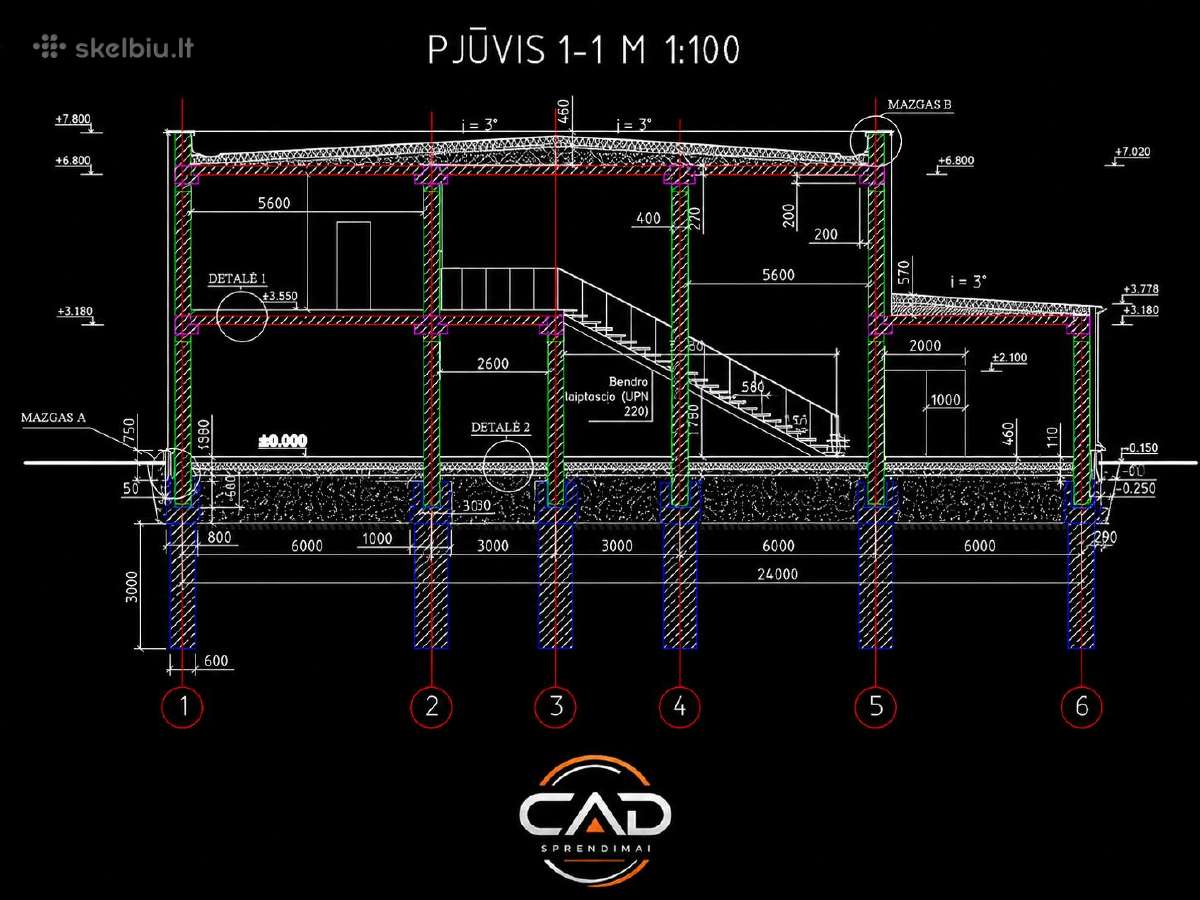 Autocad brėžinių braižymas / perbraižymas - nuotraukos Nr. 4