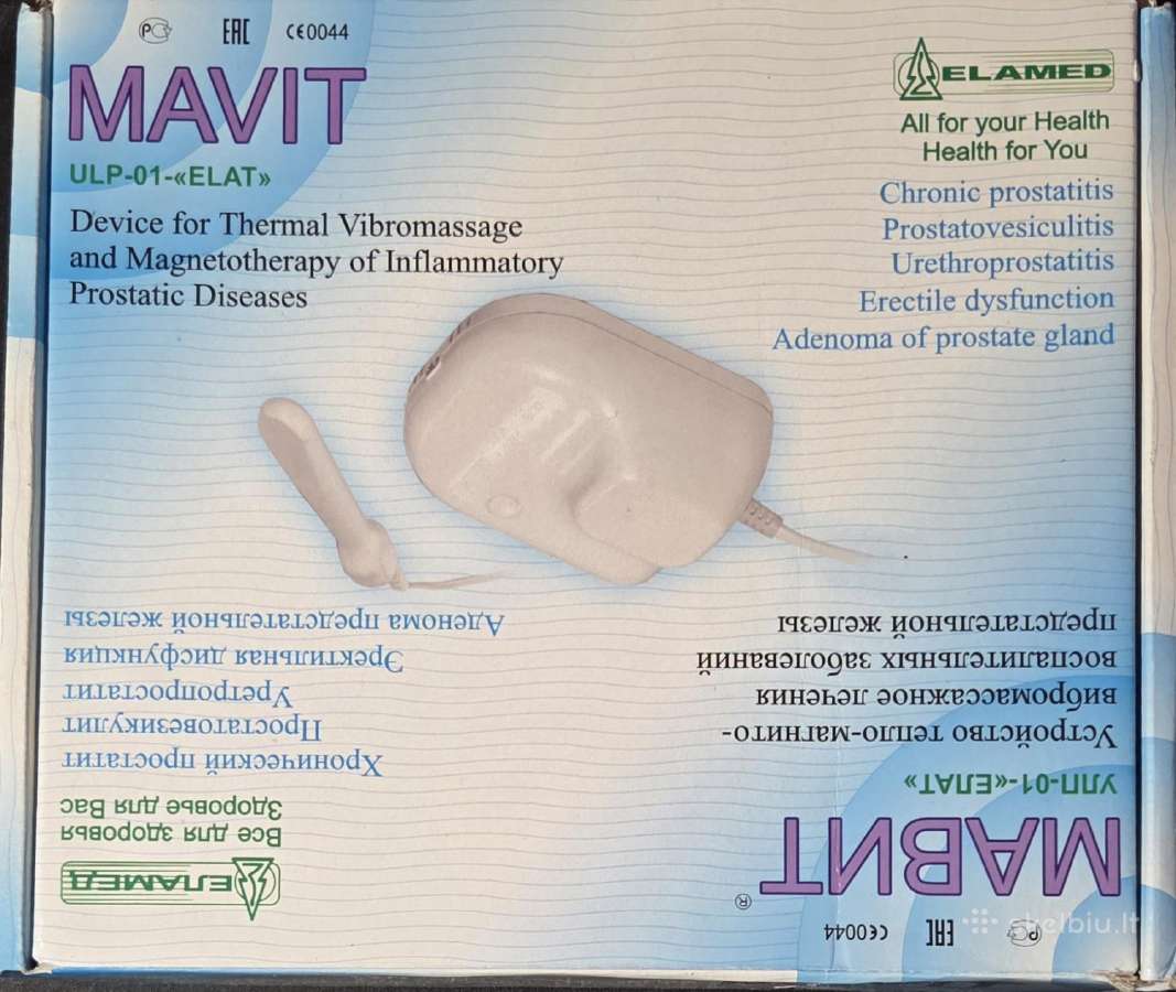 Mavit prietaisas prostatos uždegimams gydyti